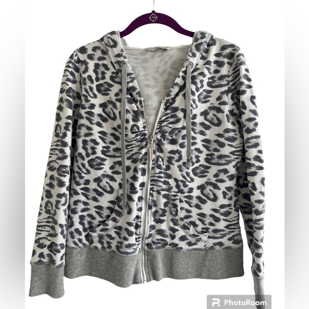 Boston Proper zipper hoodie s Medium with ruching at breast area. Cute!
